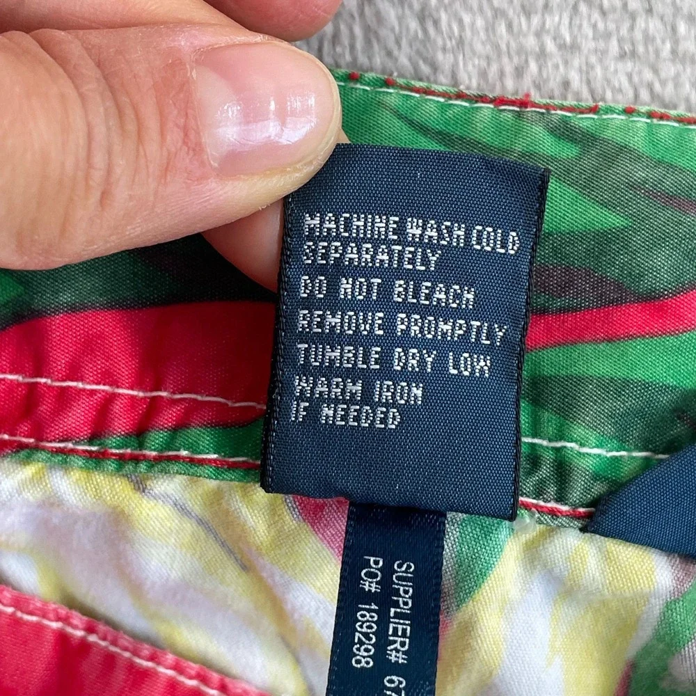 Vintage Polo Ralph Lauren Board Shorts Men 32 Multi Birds‎ of Paradise Hawaiian